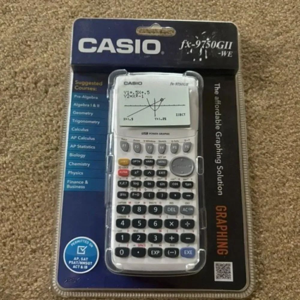 Casio Graphing Calculator FX-9750GII-WE *New*